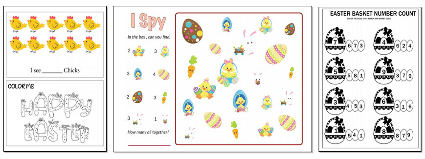 free easter activity printables